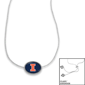 Illinois Illinis Adjustable Slider Bead Necklace