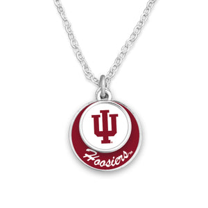 Indiana Hoosiers Stacked Disk Necklace