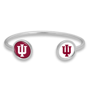 Indiana Hoosiers Duo Dome Cuff Bracelet