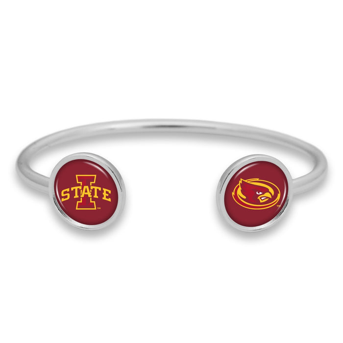Iowa State Cyclones Duo Dome Cuff Bracelet