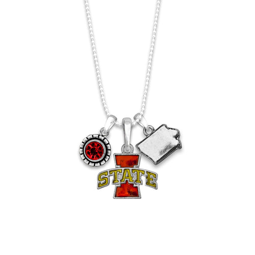 Iowa State Cyclones Home Sweet School Necklace