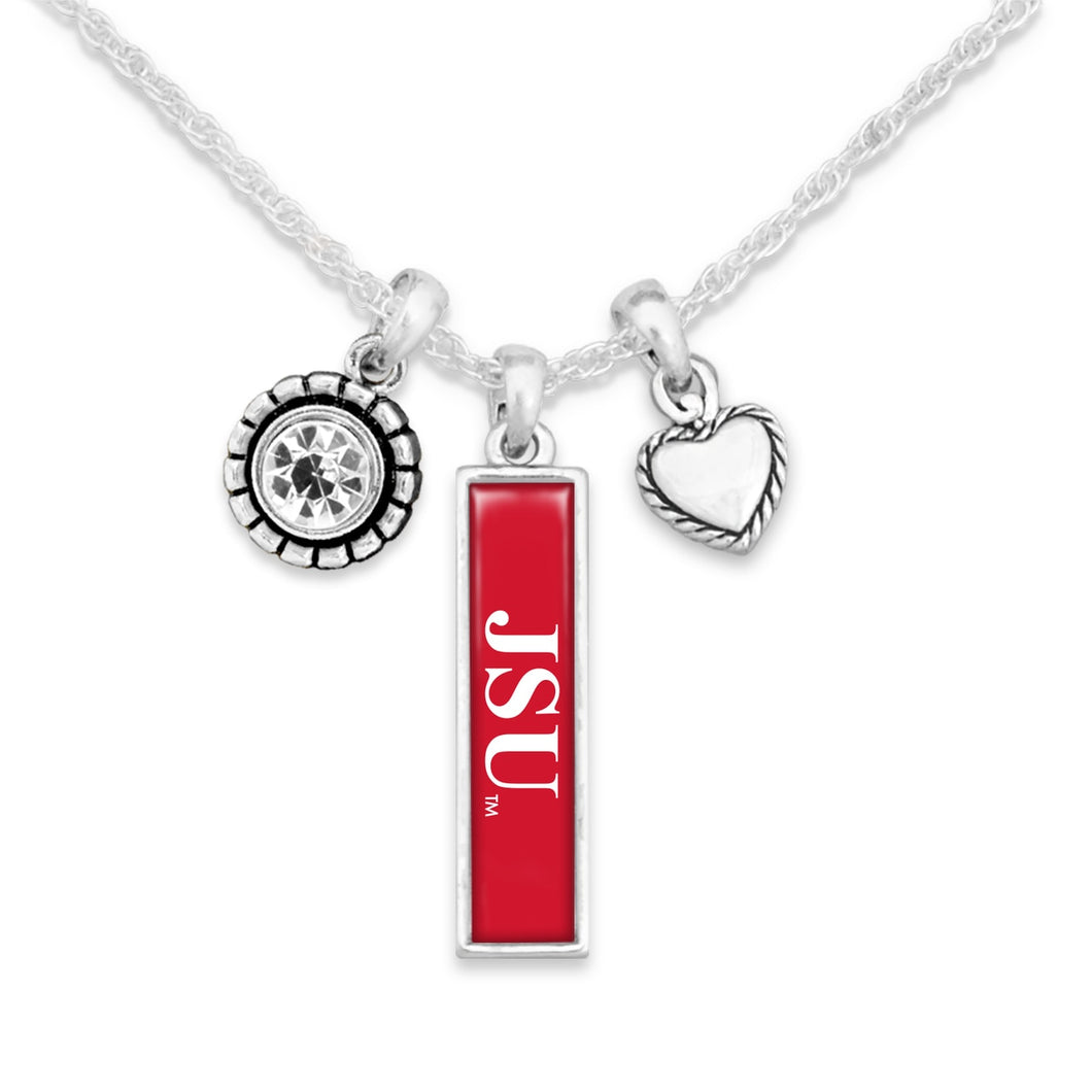 Jacksonville State Gamecocks Triple Charm Necklace