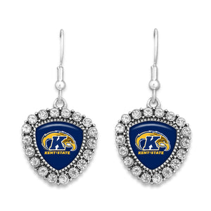 Kent State Golden Flashes Brooke Crystal Earrings