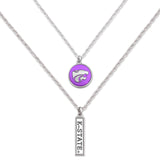 Kansas State Wildcats Double Down Necklace