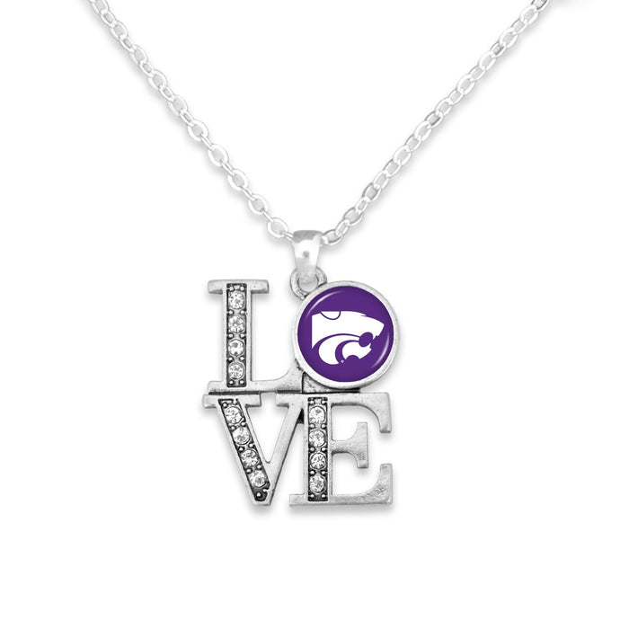 Kansas State Wildcats LOVE Necklace