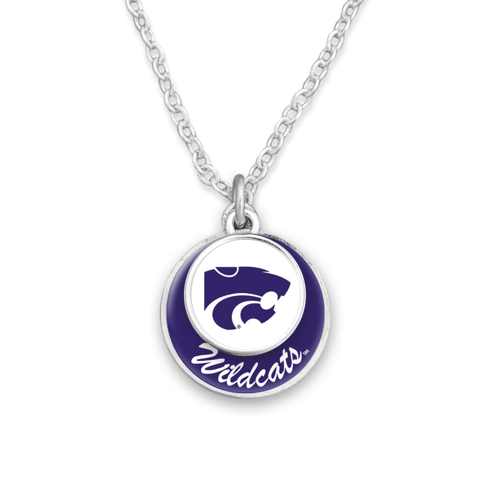Kansas State Wildcats Stacked Disk Necklace
