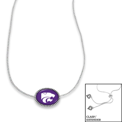 Kansas State Wildcats Adjustable Slider Bead Necklace