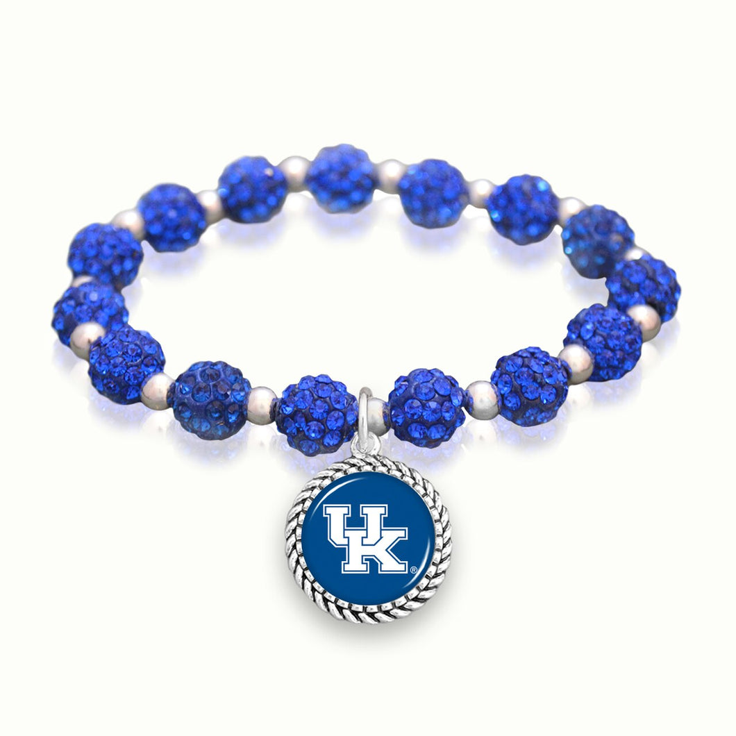 Kentucky Wildcats Team Color Sparkle Stretchy Bracelet
