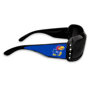 Kansas Jayhawks Fashion It Girl College Sunglasses - Black