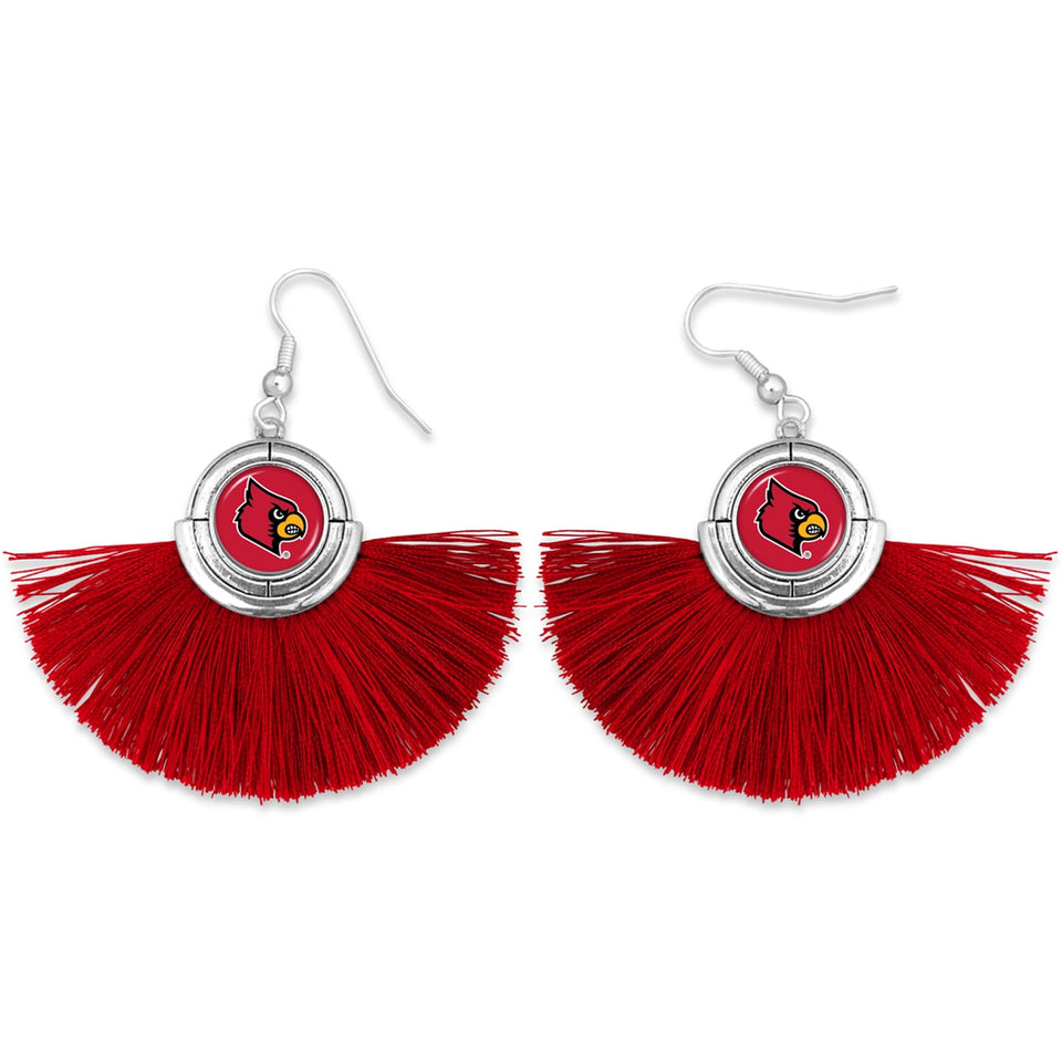 Louisville Cardinals Tassel Earrings