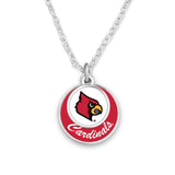 Louisville Cardinals Stacked Disk Necklace
