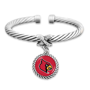 Louisville Cardinals Bangle Cuff Bracelet
