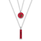 Louisville Cardinals Double Layer Necklace