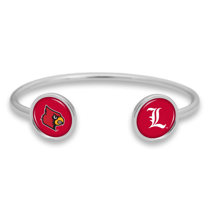 Louisville Cardinals Duo Dome Cuff Bracelet