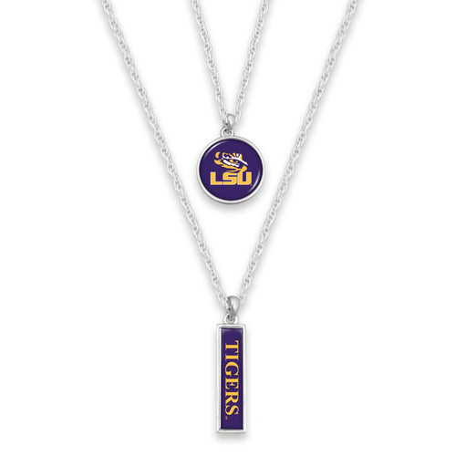 LSU Tigers Double Layer Necklace