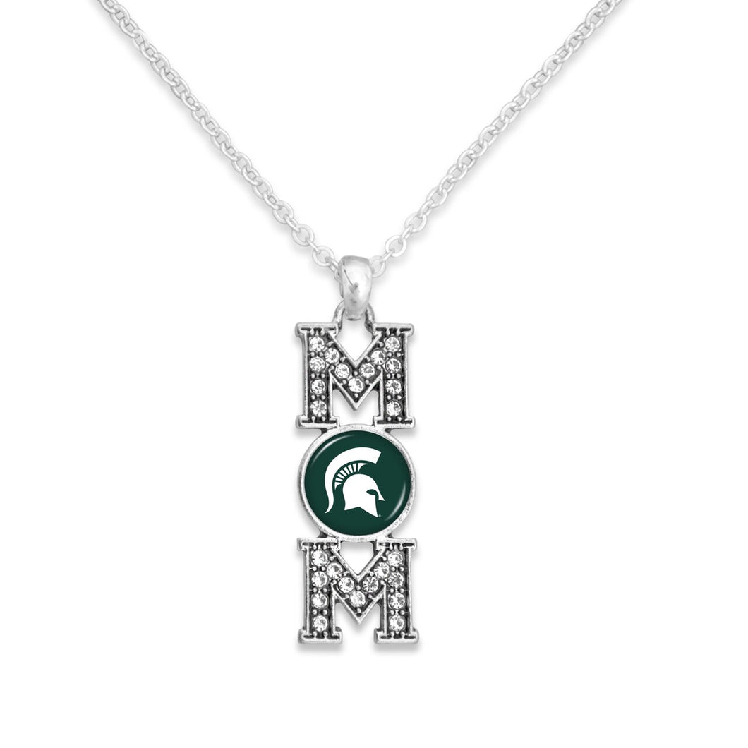 Michigan State Spartans MOM Necklace