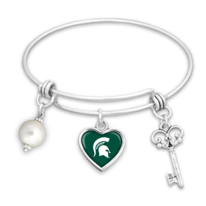 Michigan State Spartans Pearl Bracelet