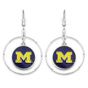 Michigan Wolverines Campus Chic Earrings