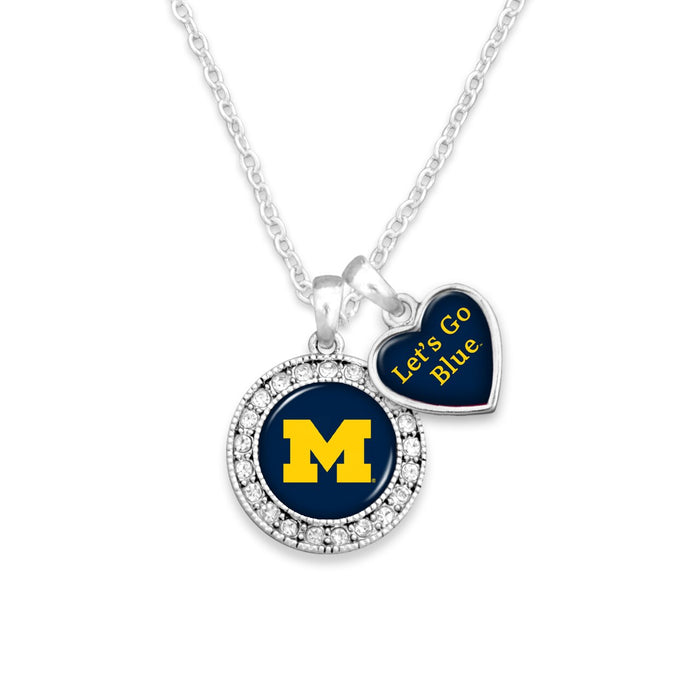 Michigan Wolverines Spirit Slogan Necklace