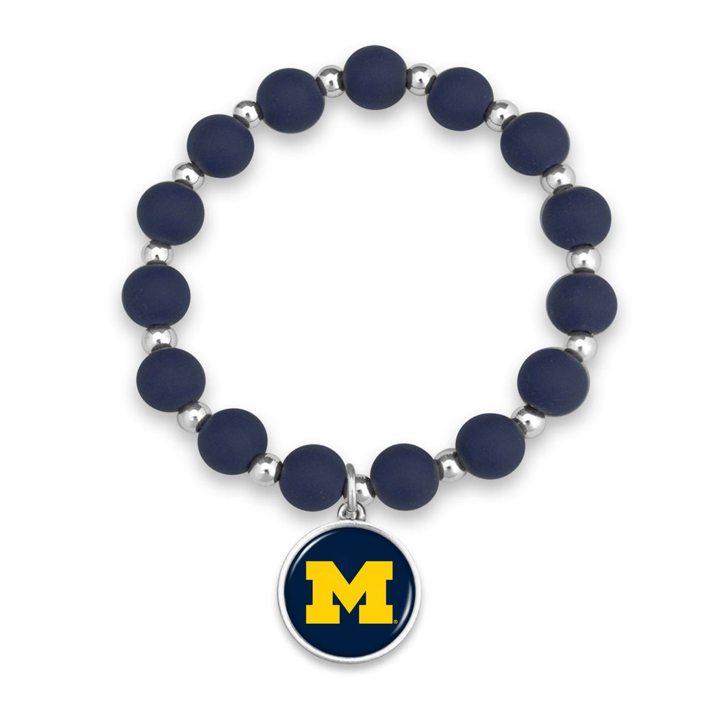 Michigan Wolverines Leah Bracelet
