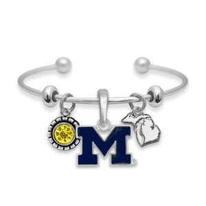 Michigan Wolverines Home Sweet School Bracelet