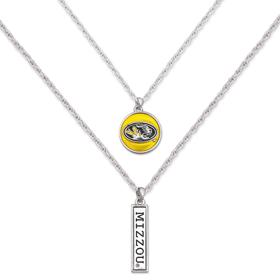 Missouri Tigers Double Down Necklace