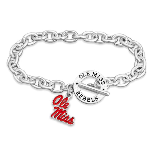 Ole Miss Rebels Bracelet- Audrey Toggle