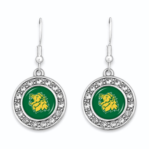 Missouri Southern State Lions Abby Girl Round Crystal Earrings