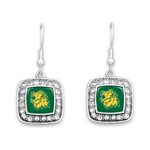 Missouri Southern State Lions Square Crystal Charm Kassi Earrings