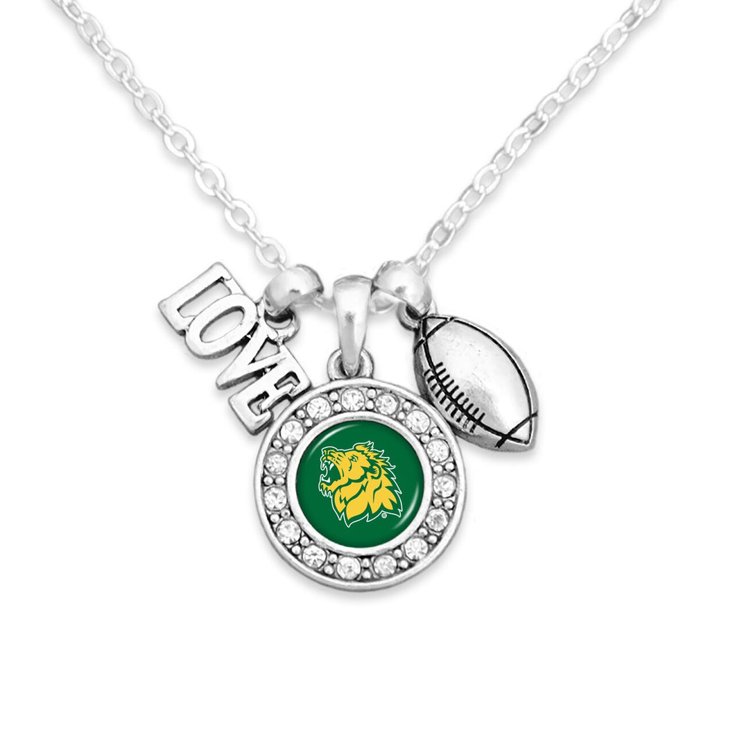 Missouri Southern State Lions Football, Love and Logo Necklace