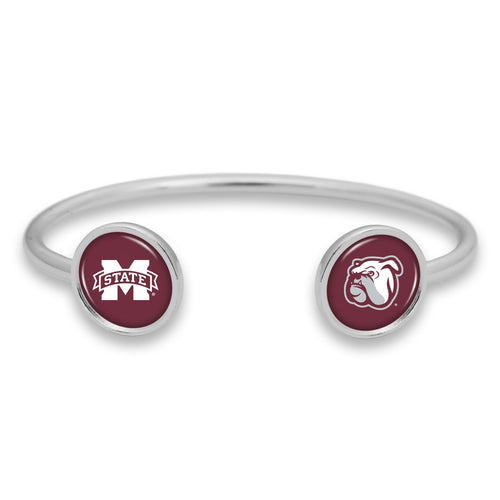 Mississippi State Bulldogs Duo Dome Cuff Bracelet