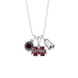 Mississippi State Bulldogs Home Sweet School Necklace