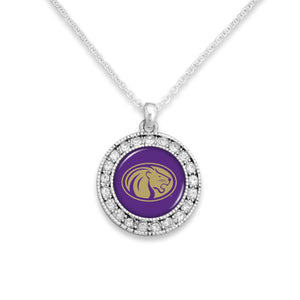 North Alabama Lions Kenzie Round Crystal Charm Necklace