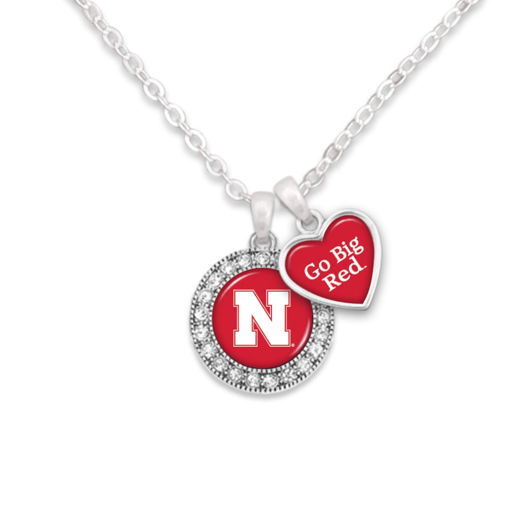 Nebraska Cornhuskers Spirit Slogan Necklace