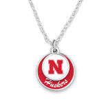 Nebraska Cornhuskers Stacked Disk Necklace