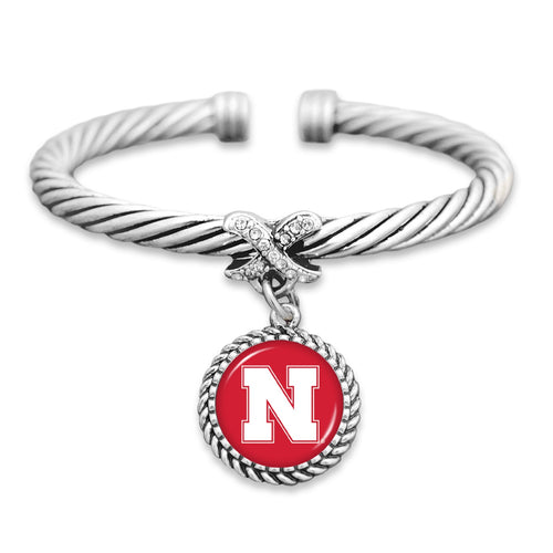Nebraska Cornhuskers Bangle Cuff Bracelet