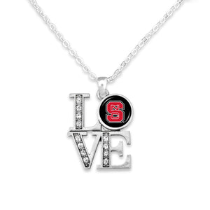 NC State Wolfpack LOVE Necklace