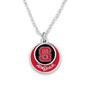 NC State Wolfpack Stacked Disk Necklace