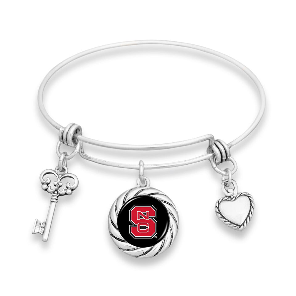 NC State Wolfpack Twisted Rope Bracelet