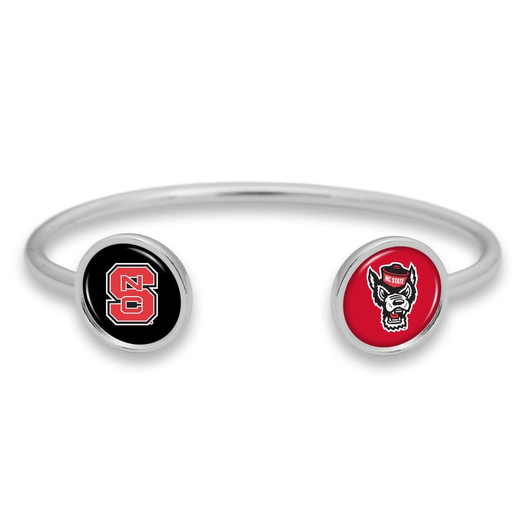 NC State Wolfpack Duo Dome Cuff Bracelet