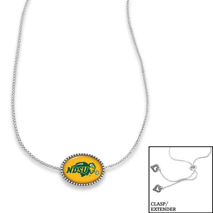 North Dakota State Bison Adjustable Slider Bead Necklace