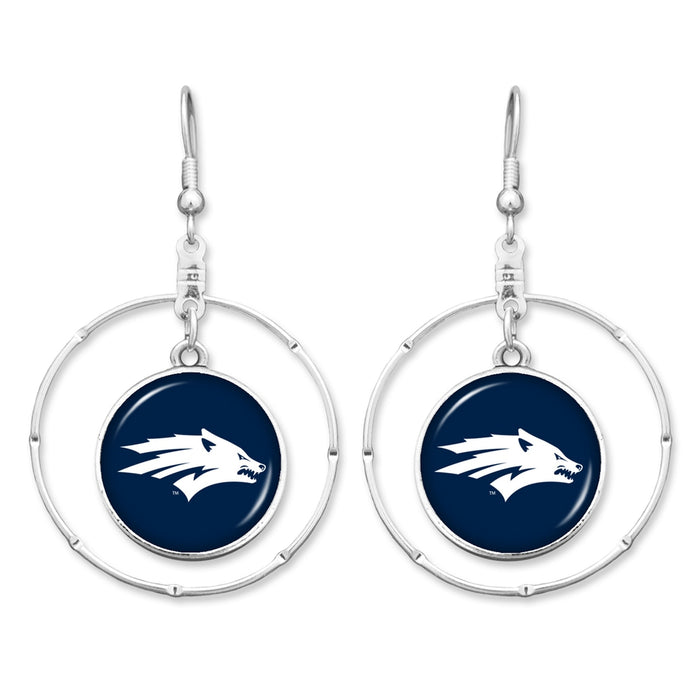 Nevada Wolf Pack Campus Chic Earrings