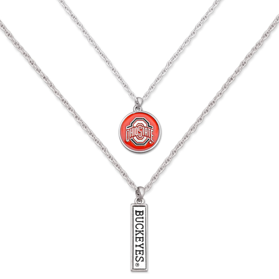 Ohio State Buckeyes Double Down Necklace