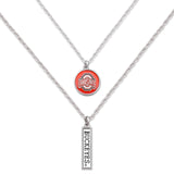 Ohio State Buckeyes Double Down Necklace
