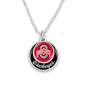 Ohio State Buckeyes Stacked Disk Necklace