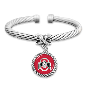 Ohio State Buckeyes Bangle Cuff Bracelet
