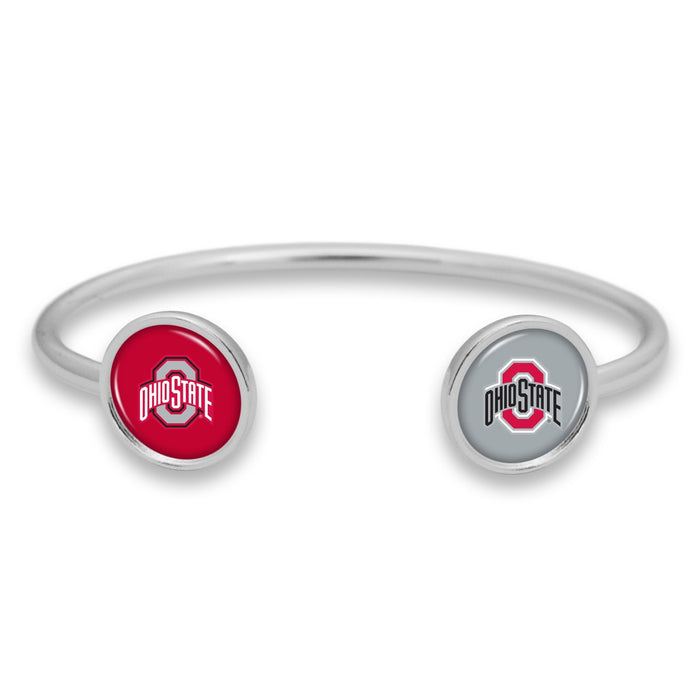 Ohio State Buckeyes Duo Dome Cuff Bracelet