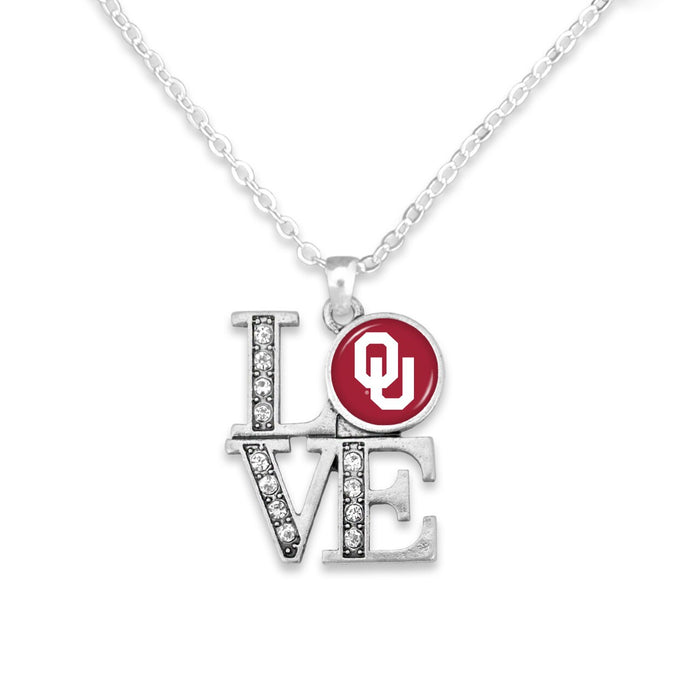 Oklahoma Sooners LOVE Necklace