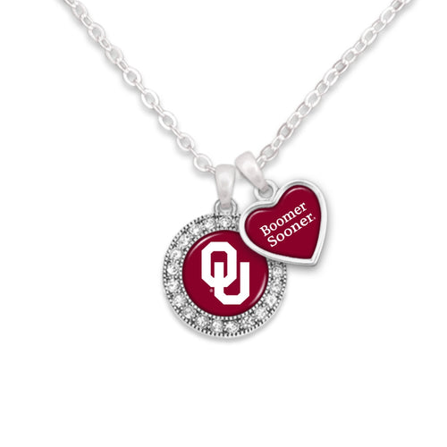 Oklahoma Sooners Spirit Slogan Necklace