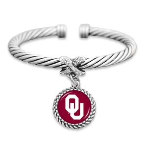 Oklahoma Sooners Bangle Cuff Bracelet